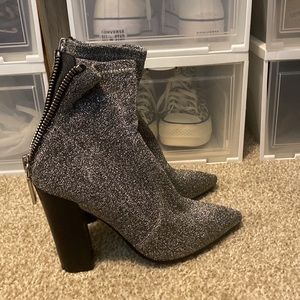 Metallic booties